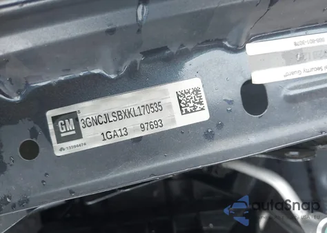 2019 Chevrolet Trax Lt из США, поврежденный, VIN 3GNCJLSBXKL170535